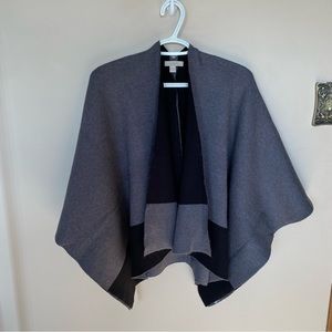 LOFT open front cape sweater-OS